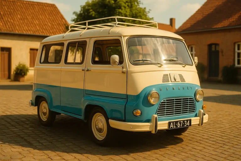 Reneault Estafette in zonnige straat.