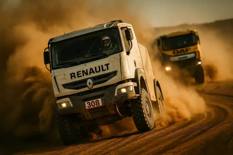 Parijs-Dakar afbeelding, gemaakt met AI